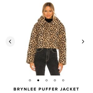 Lover + Friends Brynlee Leopard Puffer Jacket